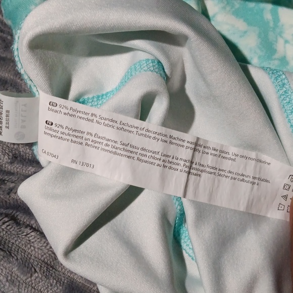 Bally Total Fitness - Tie Dye Leggings - Blue/White - Large - Picture 7 of 7